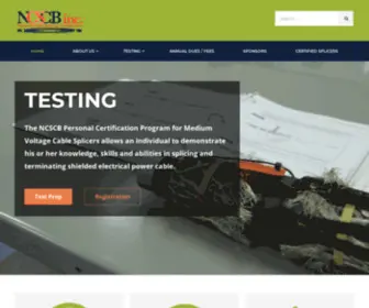NCScbinc.com(National Cable Splicing Certification) Screenshot