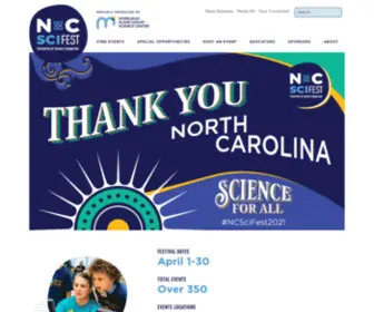 NCsciencefestival.org(The NC Science Festival) Screenshot