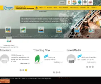 NCSCM.org(National Centre for Sustainable Coastal Management) Screenshot