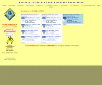 NCsda.com(Northern California Square Dancers Association) Screenshot