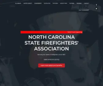 NCsfa.com(North Carolina State Firefighter's Association) Screenshot