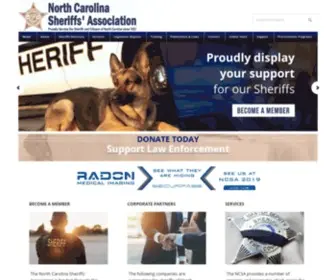 NCsheriffs.org(North Carolina Sheriffs' Association) Screenshot
