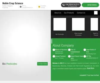 Ncsindia.info(Noble Crop Science) Screenshot