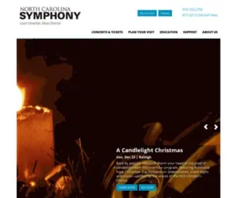 NCSYMphony.org(North Carolina Symphony) Screenshot