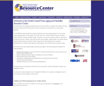 Nctadrc.org(North Central Texas Aging & Disability Resource Center) Screenshot