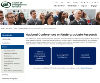 Ncur.org(Ncur) Screenshot