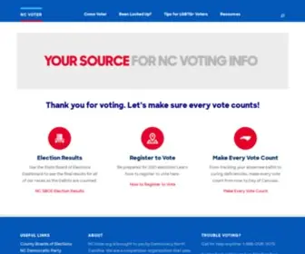 Ncvoter.org(How to Vote in NC) Screenshot