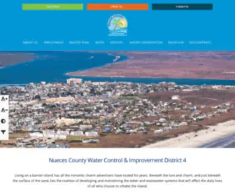 NCwcid4.org(Nueces County Water Control & Improvement District 4) Screenshot