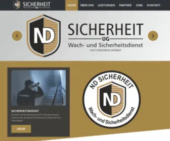 ND-Sicherheit.de(Willkommen bei ND) Screenshot