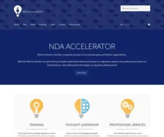 Ndaaccelerator.com(Let's bring medicines to the world) Screenshot