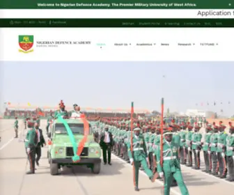 Nda.edu.ng(Nigerian Defence Academy) Screenshot