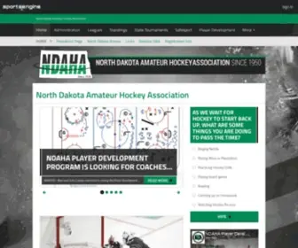 Ndaha.org(North Dakota Amateur Hockey Association) Screenshot