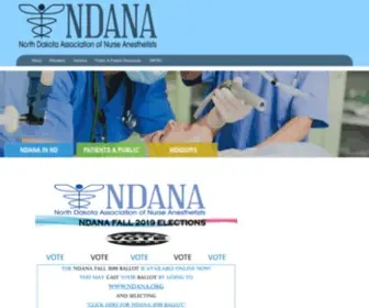 Ndana.org(North Dakota Association of Nurse Anesthetists) Screenshot