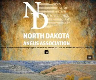 Ndangus.com(North Dakota Angus Association) Screenshot