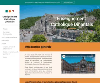 Ndbellevue.eu(Enseignement Catholique Dinantais) Screenshot