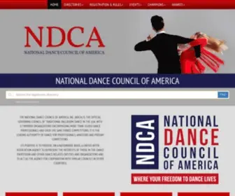 Ndca.org(The National Dance Council of America) Screenshot