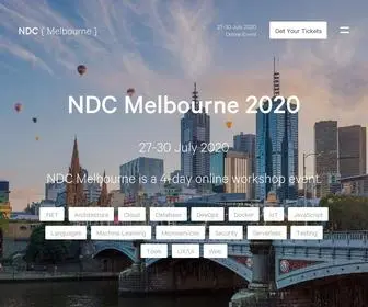NDcmelbourne.com(NDC Melbourne 2020) Screenshot
