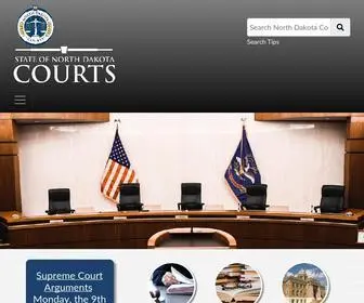 Ndcourts.gov(North Dakota Court System) Screenshot