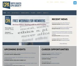 NDcpas.org(North Dakota CPA Society (NDCPAS)) Screenshot