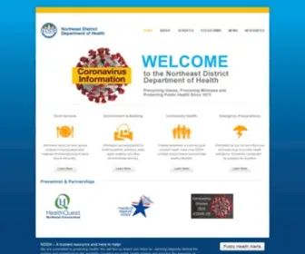 NDDH.org(The Northeast District Department of Health) Screenshot