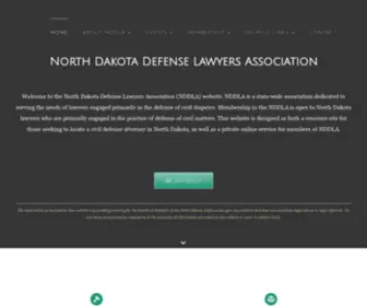 NDdla.org(North Dakota Defense Lawyers Association) Screenshot