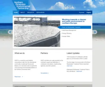 Ndep.org(Northern Dimension Environmental Partnership) Screenshot