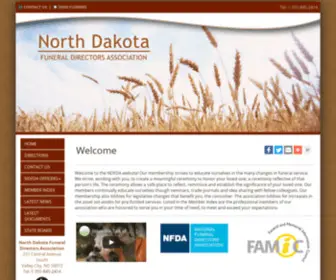 NDfda.org(North Dakota Funeral Directors Association) Screenshot