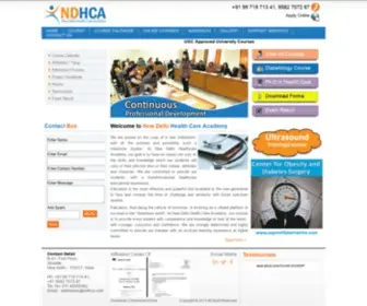 NDhca.com(New Delhi Health Care Academy) Screenshot