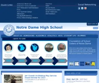 NDHS.net(Notre Dame High School) Screenshot