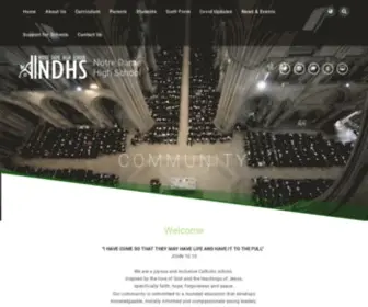 NDHS.org.uk(Notre Dame High School) Screenshot