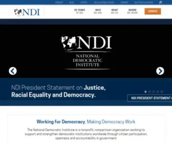 Ndi.org(The National Democratic Institute) Screenshot
