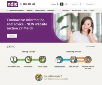 Ndis.gov.au(The National Disability Insurance Agency (NDIA)) Screenshot