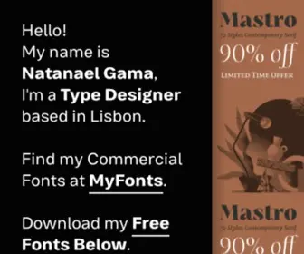 Ndiscovered.com(High Quality Fonts for Professionals and Enthusiasts) Screenshot