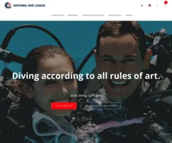 NDL-Global.com(National Dive League) Screenshot