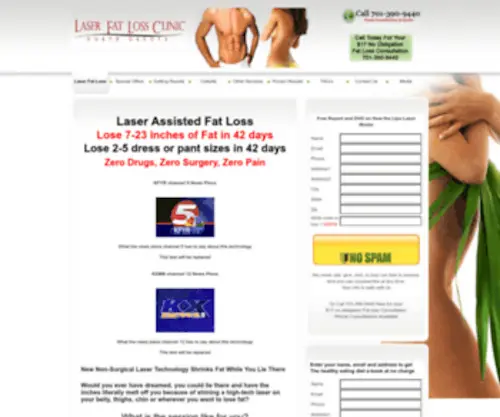 Ndlaserfatloss.com(Quick weight loss center and clinic Bismarck ND) Screenshot