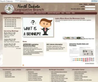 Ndlegis.gov(North Dakota Legislative Branch) Screenshot