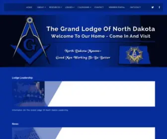 Ndmasons.com(Grand Lodge of North Dakota) Screenshot