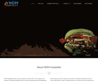 NDmhospitality.com(NDM Hospitality) Screenshot