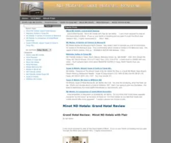 Ndmotels.com(ND Motels) Screenshot