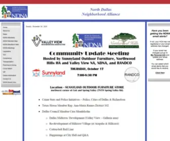 Ndna-TX.org(North Dallas Neighborhood Alliance) Screenshot