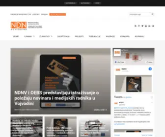 NDNV.org(Nezavisno društvo novinara Vojvodine (NDNV) je neprofitna organizacija osnovana i registrovana 17) Screenshot