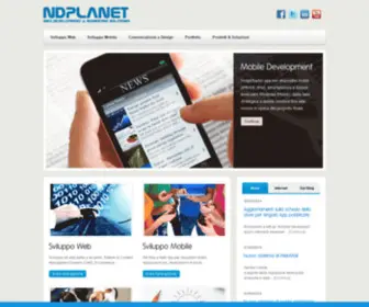 NDplanet.com(NDPLANET Web agency Roma si occupa di servizi integrati per il web) Screenshot