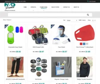 NDpromos.com(N&D Promotional Products) Screenshot