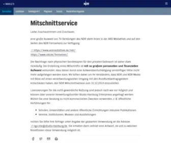 NDrmitschnittservice.de(NDR) Screenshot