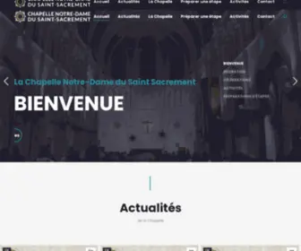 Ndsaintsacrement.org(Chapelle Notre) Screenshot