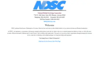 NDscorp.com(National Default Servicing Corporation) Screenshot