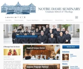 NDS.edu(Notre Dame Seminary) Screenshot