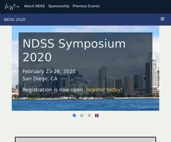 NDSS-SYmposium.org(The NDSS Symposium) Screenshot