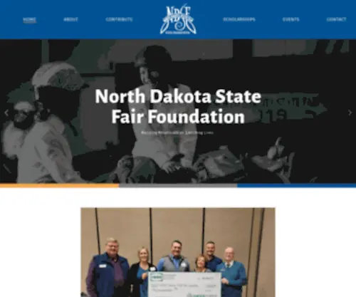 NDstatefairfoundation.com(The mission of the North Dakota State Fair Foundation) Screenshot