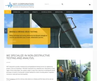 NDtcorporation.com(Non-Destructive Testing and Analysis) Screenshot